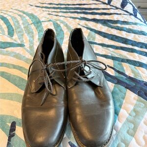 Men's Gray man made Leather Shoes